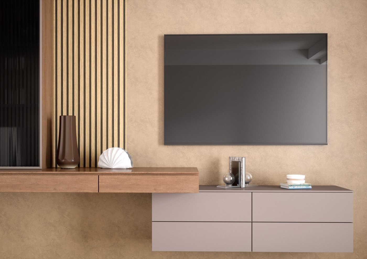 Newroom Vliestapete Paneel 2,5x0,53m Barcley Nature Tapete Holztapete, Holzwand Lamellen - Lamellenwand Naturholz Skandi Modern Wohnzimmer Schlafzimmer Tapete H – Bild 2 von 5