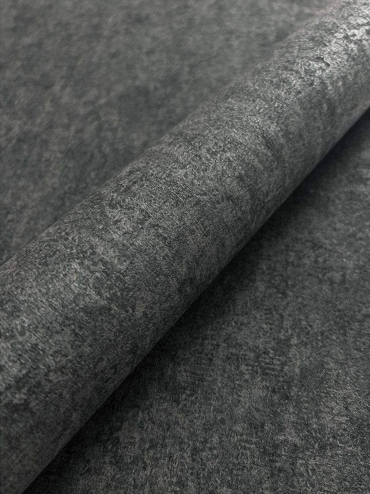 Newroom Vliestapete Rokai Anthrazit Tapete Universal Unifarbe,Beton-Optik,Zement, Anthrazit Tapete Modern Unifarbe - Betonwand Betonoptik Graphit Dunkelgrau Ind – Bild 2 von 3