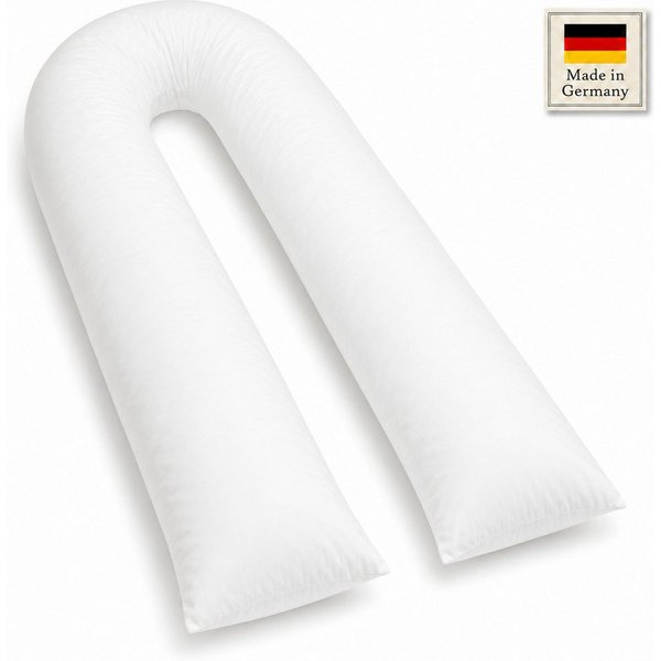 NEXGEN Luxus Baumwollkissen U-förmiges Schwangerschaftskissen 12 ft mit Bezug, Atmungsaktiv, Füllung: 100 % Polyester-Hohlfaser, Seitenschläfer, Bauchschläfer, 