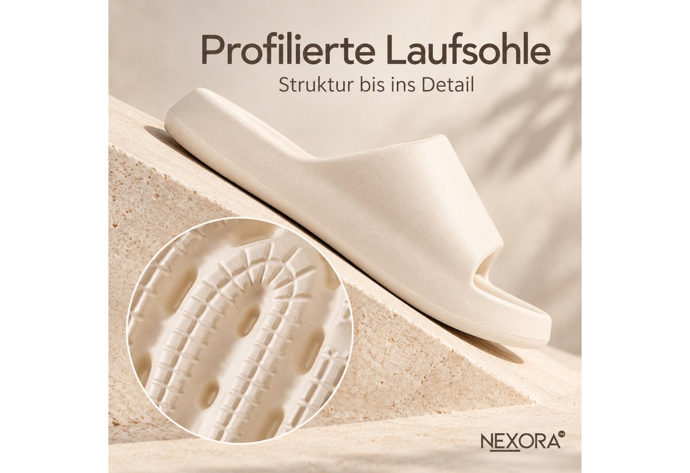 NEXORA Hausschuhe, Badeschuhe Damen & Herren, weiche Hausschuhe Badeschuh (Paar) 2in1 als Hausschuhe & Badeschuhe nutzbar – Bild 3 von 5