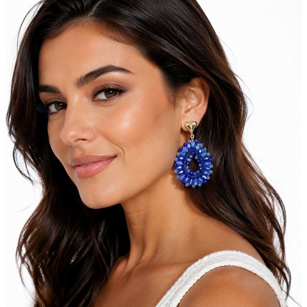 NEXORA Perlenohrringe Statement Ohrringe Damen Tropfen Ohrhänger Elegant Boho Schmuck (1 Paar Ohrringe), Statement-Design, Tropfenform, dekorativer Schmuckbesat