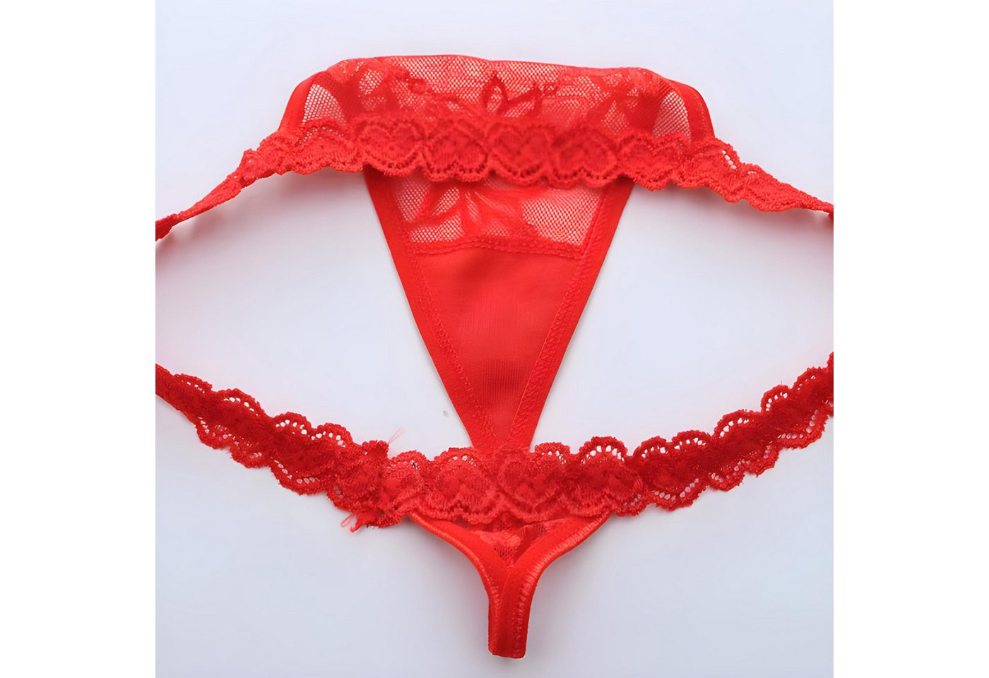 NEXORA Stringtanga Tanga, String, Damenunterwäsche, Spitzenstring, Dessous Onesize mit elastischem Bund, passt sich Ihrem Körper optimal an – Bild 5 von 5