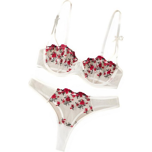 NEXORA Tanga String Tanga BH Set, Lingerie Set, Dessous Set (Komplett-Set) Komplettes Set, BH & Hose, Träger verstellbar