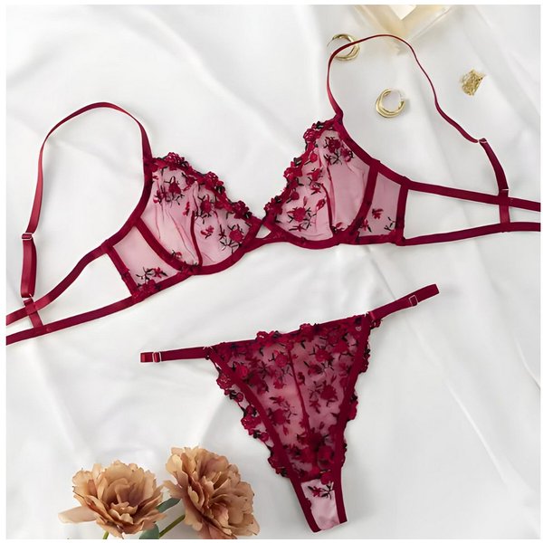 NEXORA Tanga String Tanga BH Set, Dessous, Lingerie (Komplett-Set) Lingerie Set, bestehend aus Hose & Oberteil