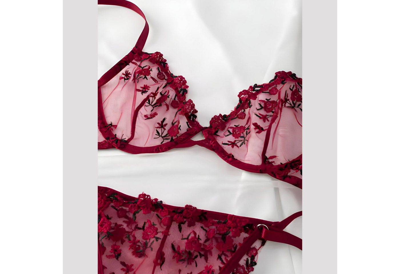 NEXORA Tanga String Tanga BH Set, Dessous, Lingerie (Komplett-Set) Lingerie Set, bestehend aus Hose & Oberteil – Bild 4 von 5
