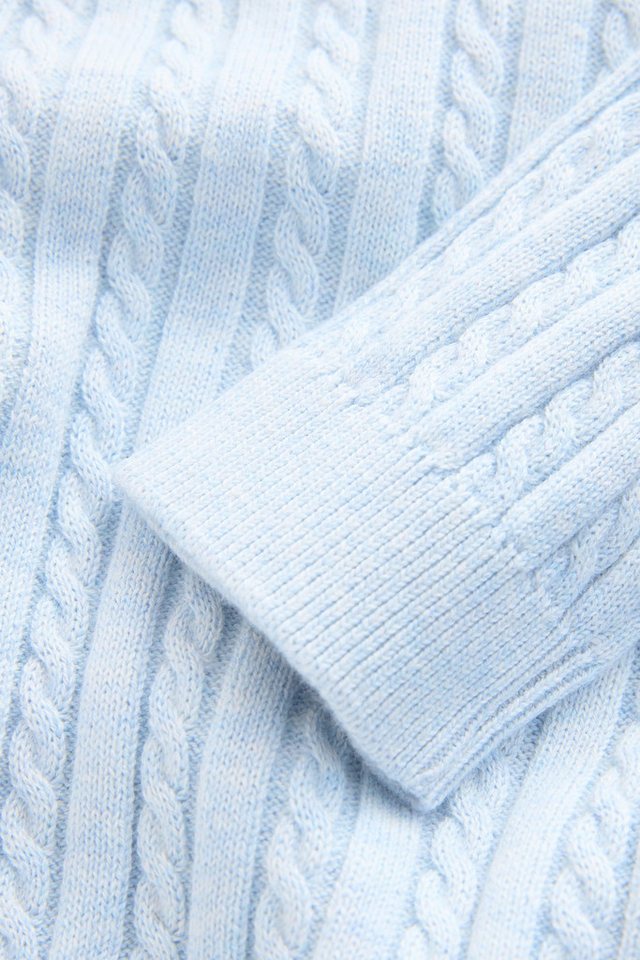 Next 2-in-1-Pullover Pullover mit Zopfstrickmuster und Hemdeinsatz (1-tlg) – Bild 4 von 5