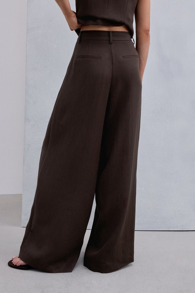Next Anzughose Palazzo-Hose in Knitteroptik (1-tlg) – Bild 2 von 5