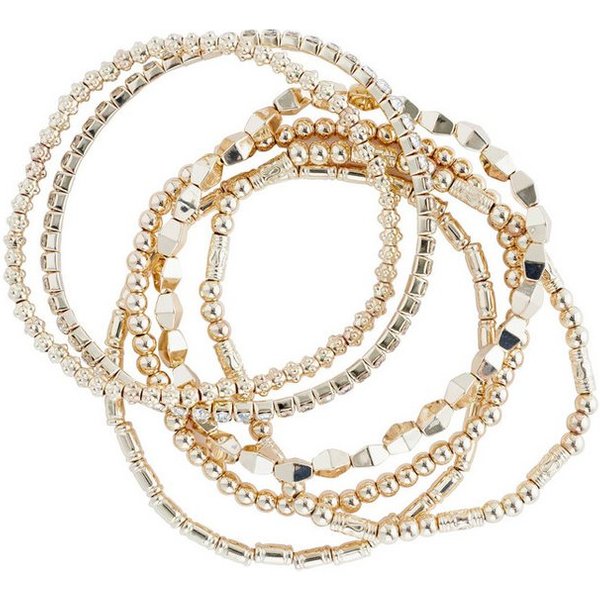 Next Armketten Set Elastische Glitzerarmbänder im Multipack (6-tlg)