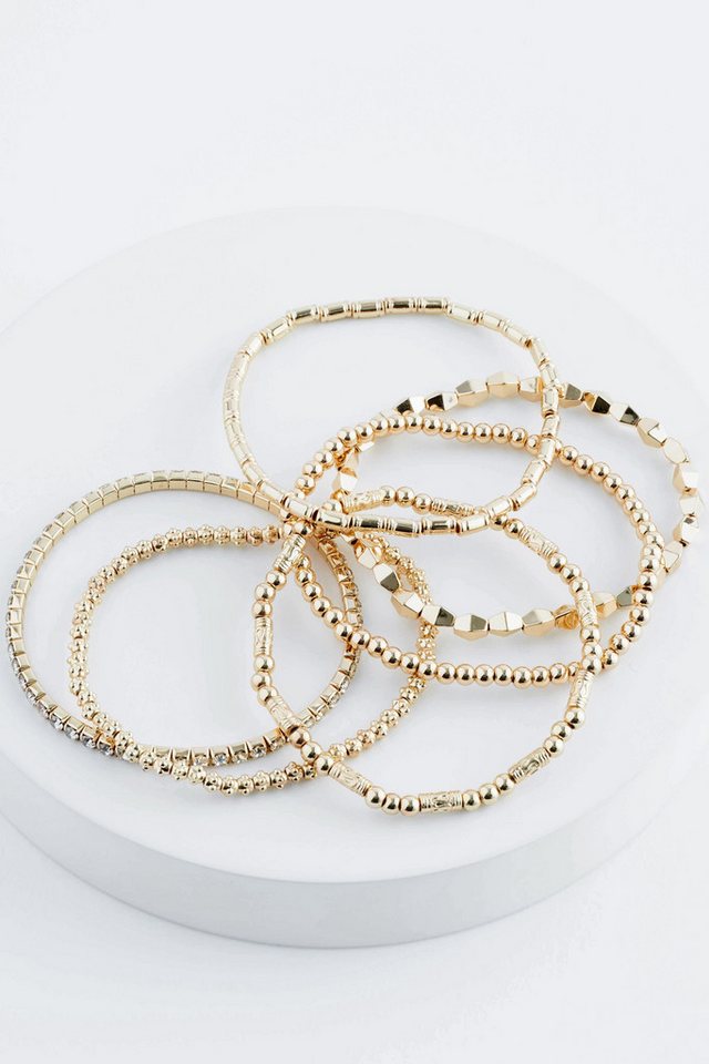 Next Armketten Set Elastische Glitzerarmbänder im Multipack (6-tlg) – Bild 2 von 3