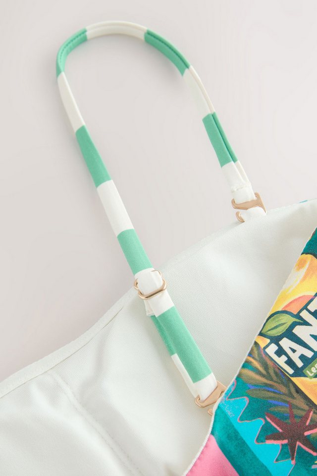 Next Badeanzug Bauchformender Bandeau-Badeanzug mit Stickerei (1-St) – Bild 2 von 3