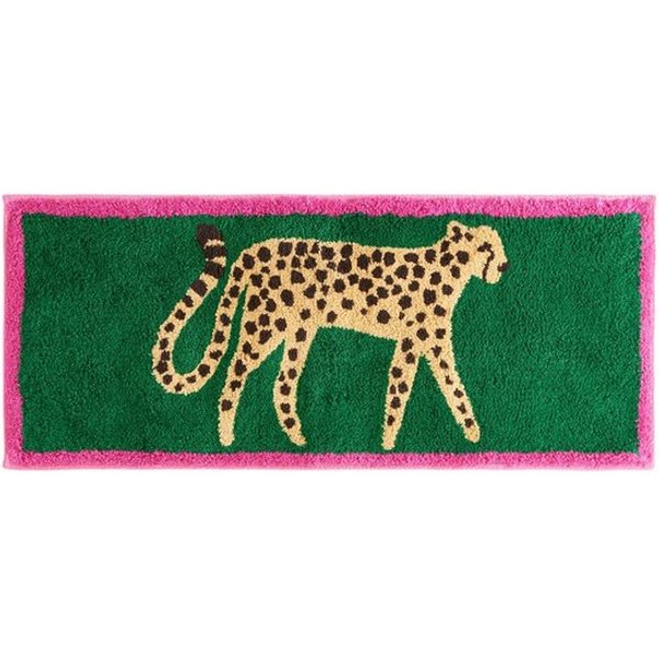 Next Badematte Badläufer mit Gepard-Animal-Print 100 % Baumwolle, Höhe 110 mm, Baumwolle