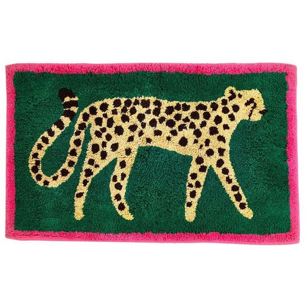 Next Badematte Badematte mit Gepard-Animal-Print, Baumwolle, Höhe 80 mm, Baumwolle