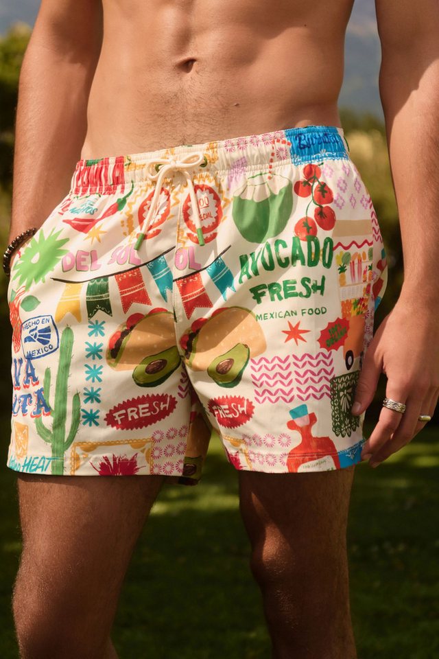 Next Badeshorts Badeshorts mit Tacos & Tequila-Print, 5{dq} (1-St) – Bild 5 von 5