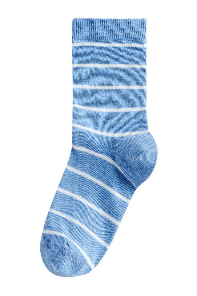 Next Basicsocken Gestreifte Socken mit Baumwollanteil, 7er-Pack (7-Paar) – Bild 4 von 5