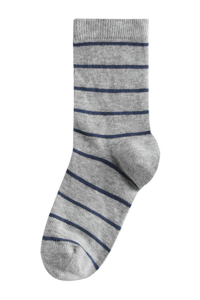Next Basicsocken Gestreifte Socken mit Baumwollanteil, 7er-Pack (7-Paar) – Bild 5 von 5