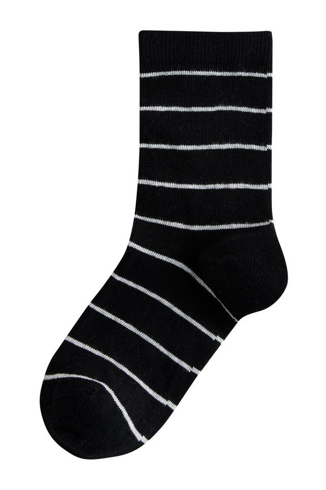 Next Basicsocken Gestreifte Socken mit Baumwollanteil, 7er-Pack (7-Paar) – Bild 5 von 5