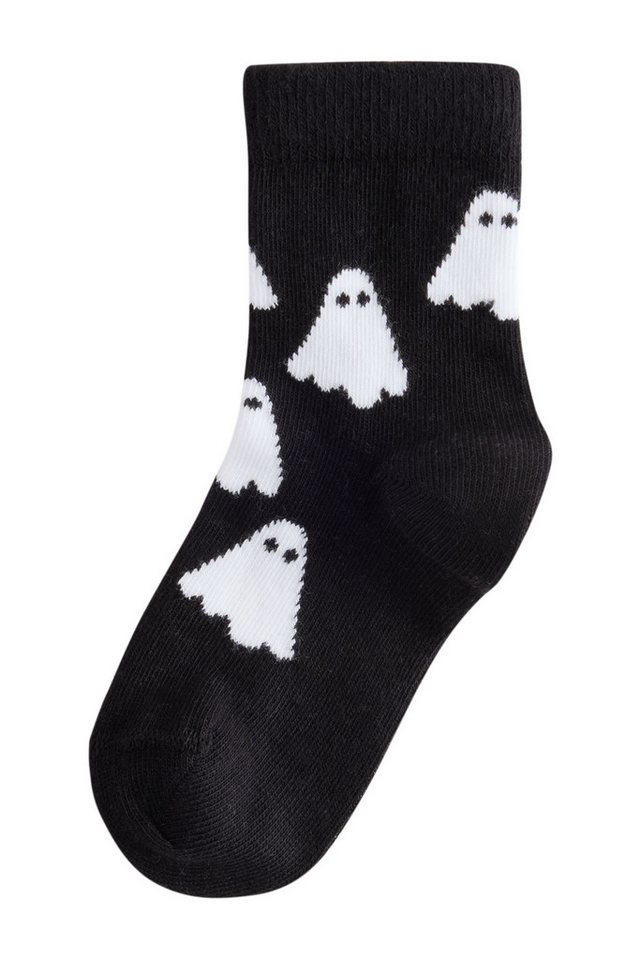 Next Basicsocken Socken mit Halloweenmotiv und Baumwolle, 3er-Pack (3-Paar) – Bild 5 von 5