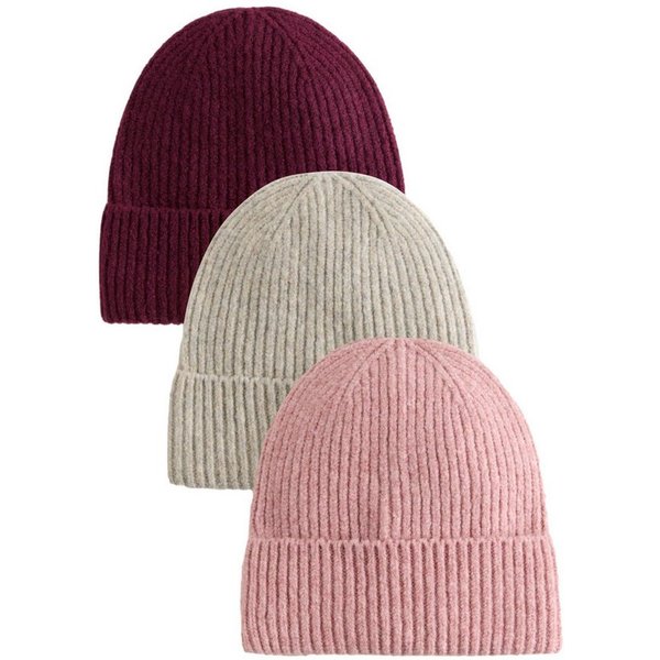 Next Beanie Beaniemützen, 3er-Pack (3-St)