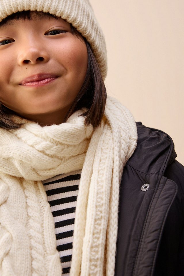 Next Beanie Set mit Zopfmuster-Beanie, Schal und Handschuhen (3-St) – Bild 3 von 5