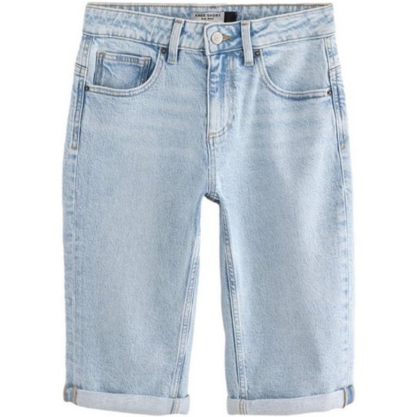 Next Bermudas Knielange Denim-Bermudashorts, Kurzgröße (1-tlg)