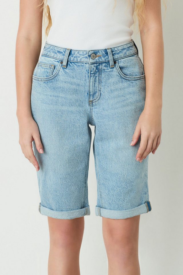 Next Bermudas Knielange Denim-Bermudashorts, Kurzgröße (1-tlg) – Bild 4 von 5