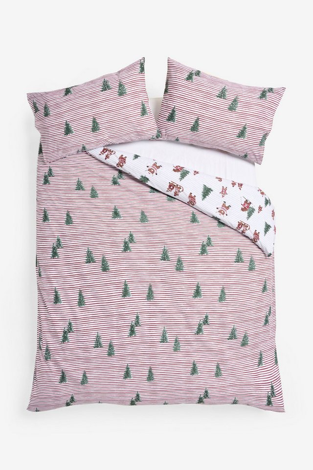 Next Bett-Set Wendebare Bettgarnitur, Weihnachten/Ski/Hamish, Bezug: Polyester (recycelt), Baumwolle – Bild 2 von 2