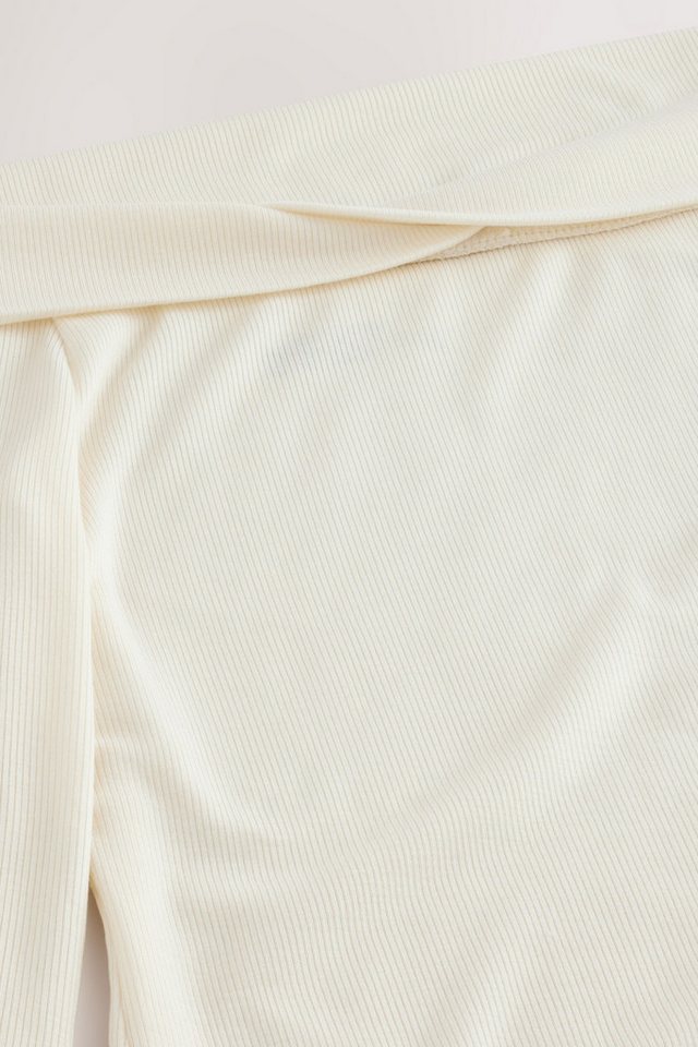 Next Blusenshirt Schulterfreies Langarmoberteil mit Lyocell (1-tlg) – Bild 4 von 5