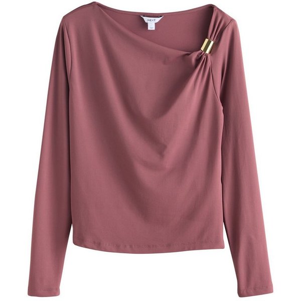 Next Blusenshirt Weiches, asymmetrische Langarmoberteil (1-tlg)