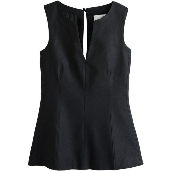 Next Blusentop Tailored Fit Schößchenoberteil, Kurzgröße (1-tlg)