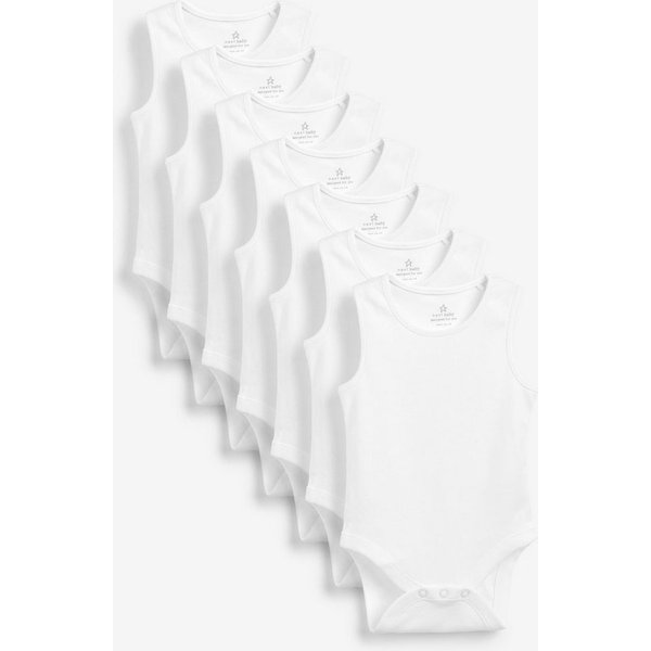 Next Body Ärmellose Baby-Bodys, 7er-Pack (7-tlg)