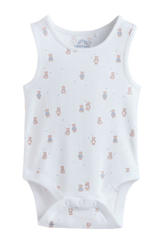Next Body Ärmellose Bär-Babybodysuits, 5er-Pack (5-tlg) – Bild 3 von 5