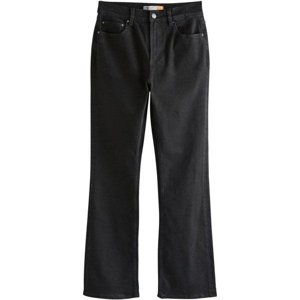 Next Bootcut-Jeans Bootcut Stretchjeans, mittelhoher Bund, Kurzgröße (1-tlg)