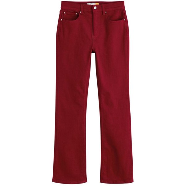 Next Bootcut-Jeans Bootcut Stretchjeans, mittelhoher Bund, Kurzgröße (1-tlg)