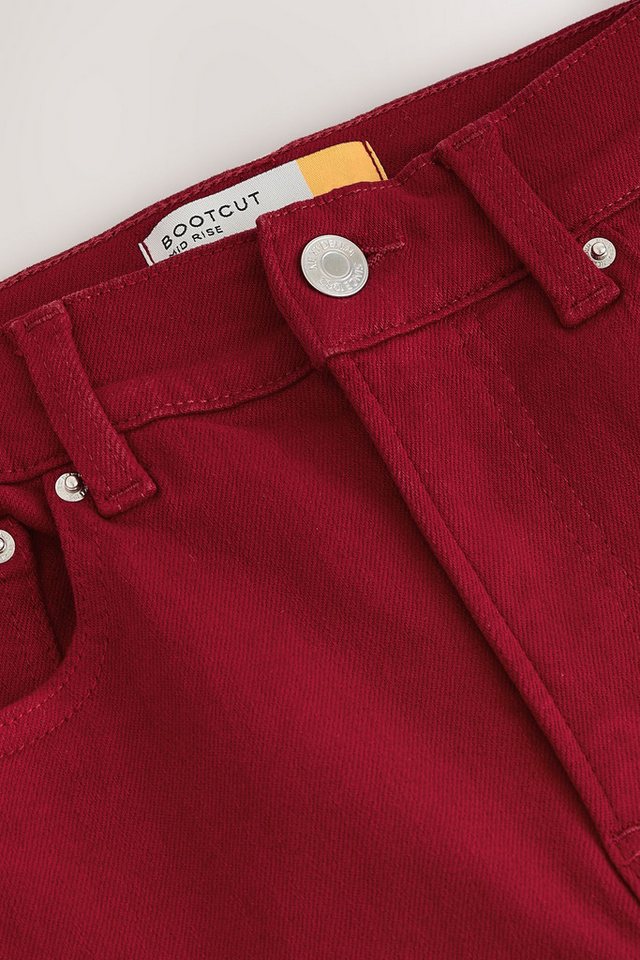 Next Bootcut-Jeans Bootcut Stretchjeans, mittelhoher Bund, Kurzgröße (1-tlg) – Bild 3 von 3