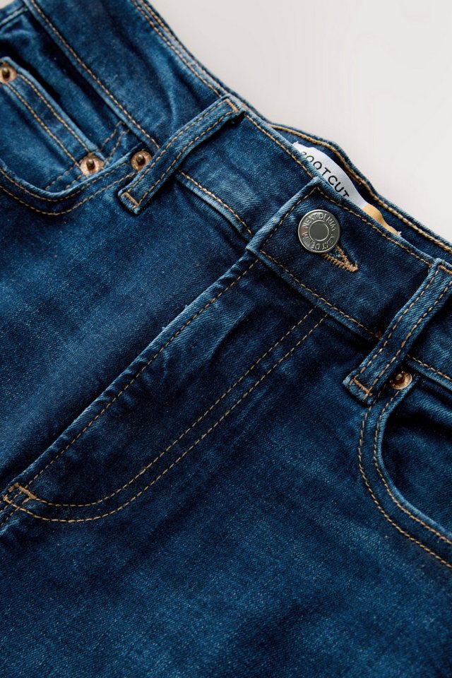 Next Bootcut-Jeans Bootcut Stretchjeans, mittelhoher Bund, Kurzgröße (1-tlg) – Bild 2 von 5
