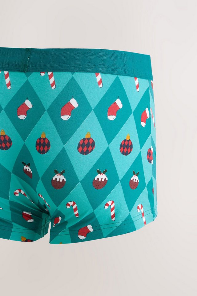 Next Boxershorts Boxershorts mit Weihnachtsmotiven (5-St) – Bild 2 von 4