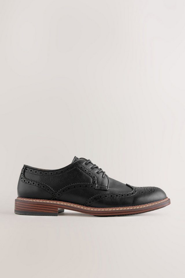 Next Brogues mit kontrastfarbener Sohle Budapester – Bild 2 von 5