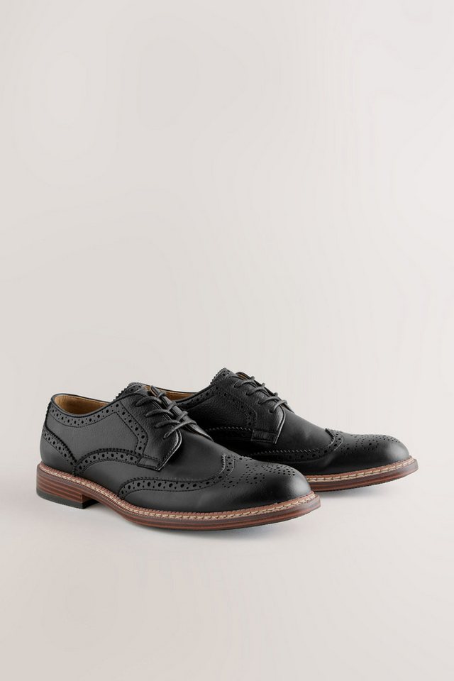 Next Brogues mit kontrastfarbener Sohle Budapester – Bild 3 von 5