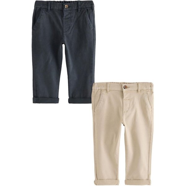 Next Chinohose Chinohose mit Stretch, 2er-Pack (2-tlg)