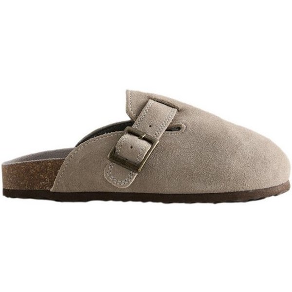 Next Clogs aus Veloursleder mit Korkfußbett Clog