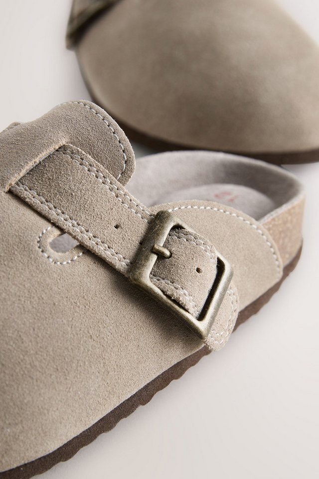Next Clogs aus Veloursleder mit Korkfußbett Clog – Bild 5 von 5
