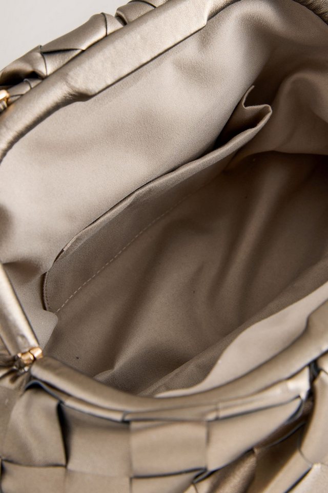 Next Clutch Oversized Clutch in Weboptik mit Schnappverschluss (1-tlg) – Bild 3 von 5