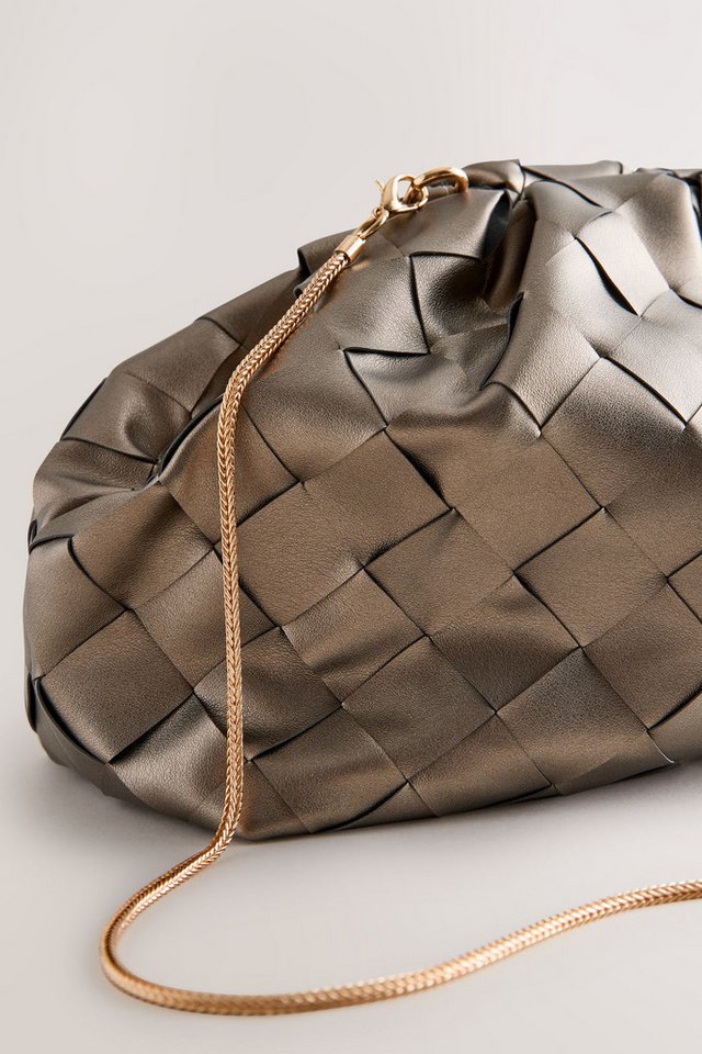 Next Clutch Oversized Clutch in Weboptik mit Schnappverschluss (1-tlg) – Bild 5 von 5