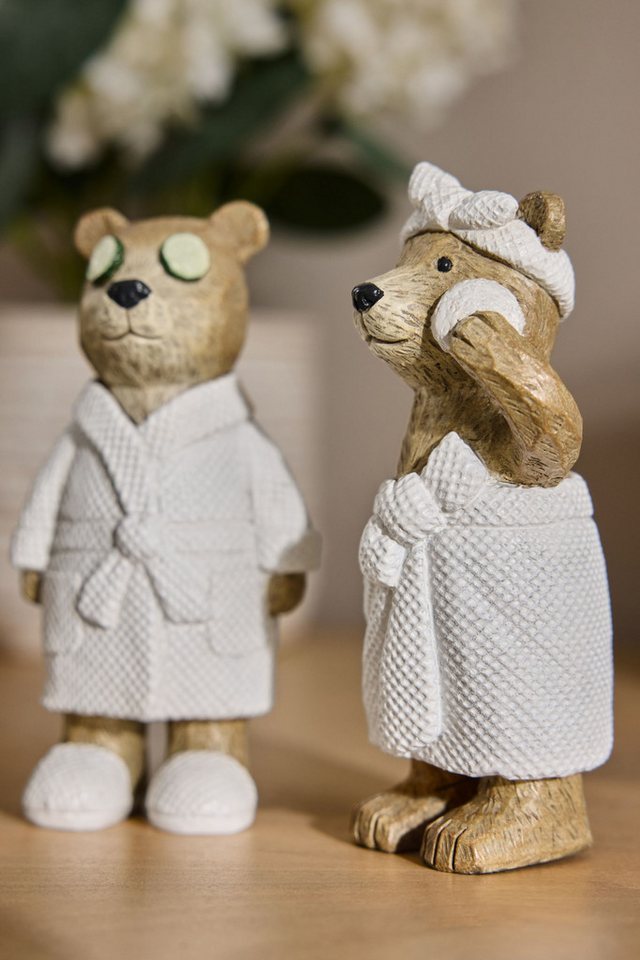 Next Dekofigur Bertie Bear Spa Badezimmerdeko, 2er-Set – Bild 2 von 3