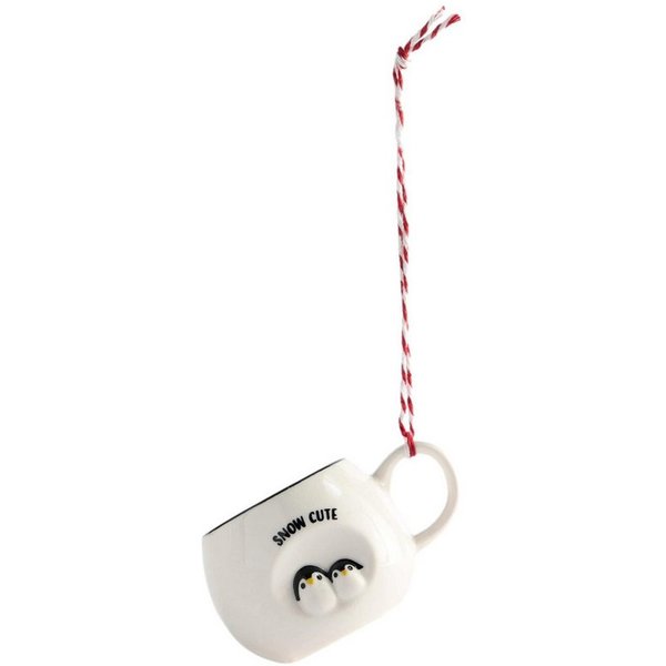 Next Dekokugel Christbaumanhänger, Pinguin-Mini-Tasse