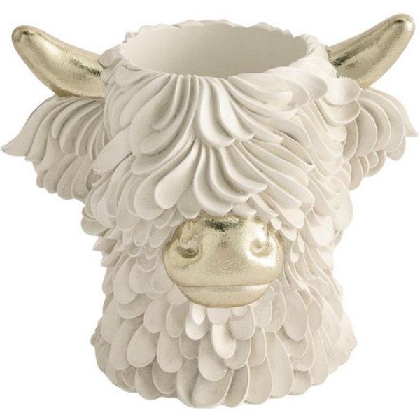 Next Dekovase Vase in Kopfform, Hochlandrind Hamish