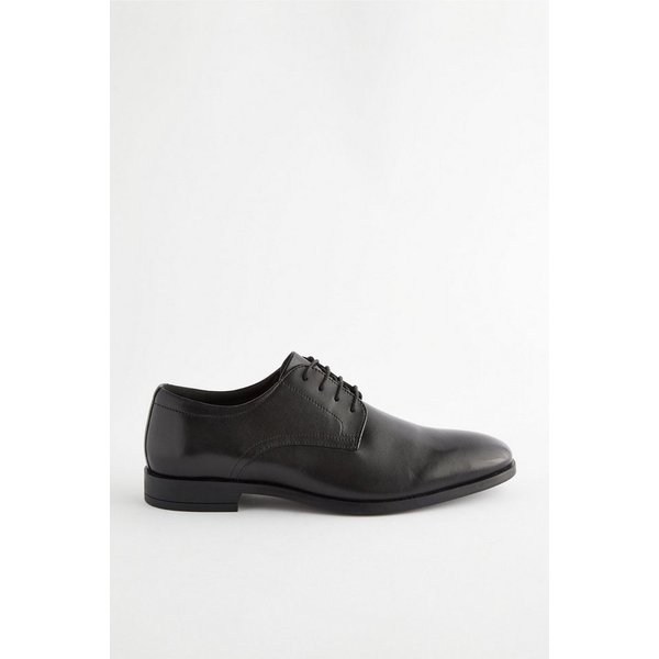 Next Derbyschuhe aus Leder, weite Passform Schnürschuh