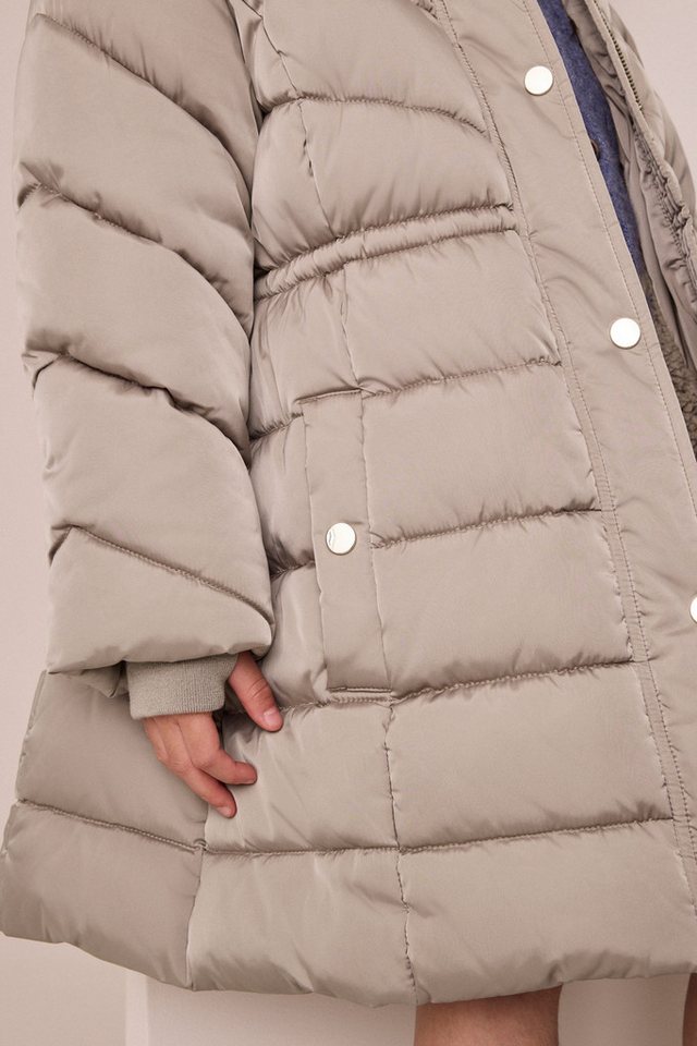 Next Fellimitatmantel Wasserabweisende Steppjacke mit Kunstfell (1-tlg) – Bild 4 von 5