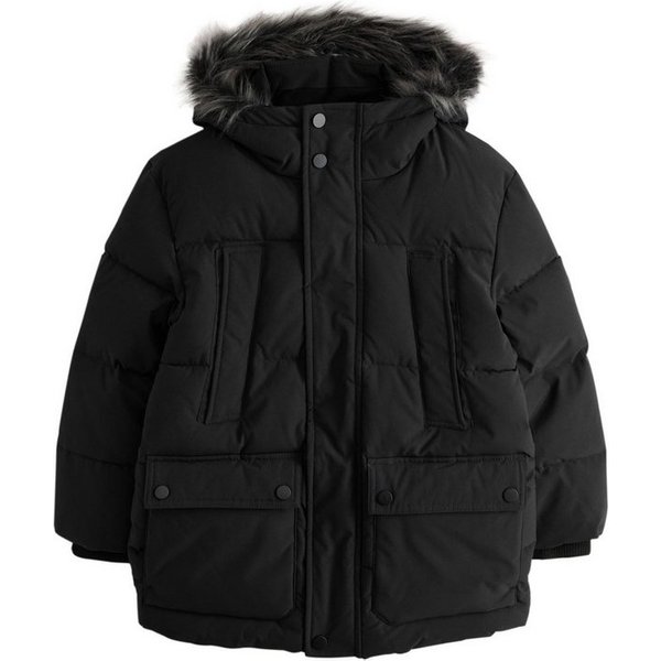 Next Fellimitatmantel Wasserabweisender Parka mit Kunstfellbesatz (1-tlg)