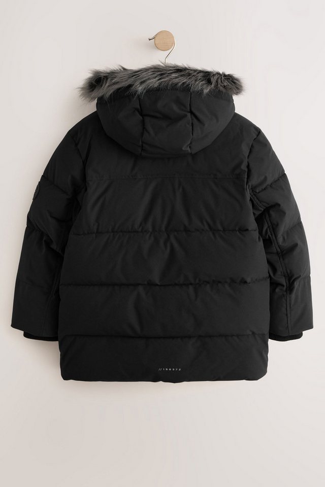 Next Fellimitatmantel Wasserabweisender Parka mit Kunstfellbesatz (1-tlg) – Bild 2 von 5